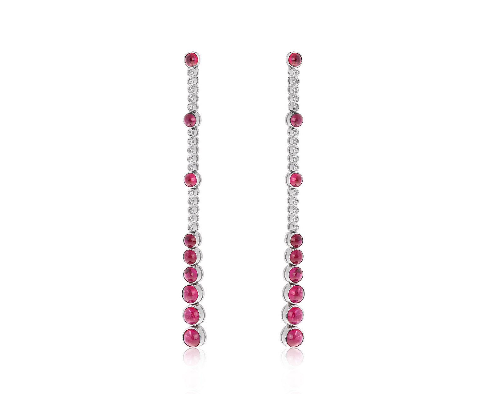 Оригинальные золотые серьги с рубинами 4.52ct Salavetti 120422/4