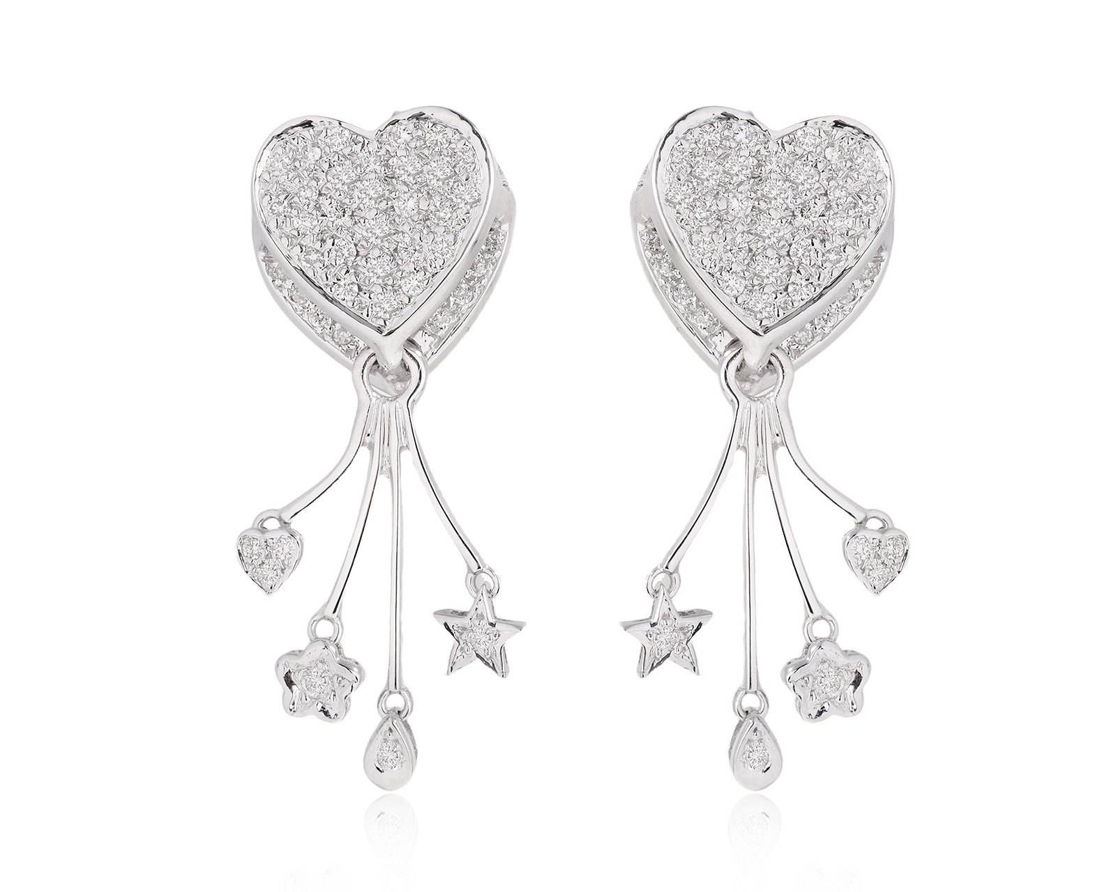 Золотые серьги с бриллиантами 0.98ct 280525/5