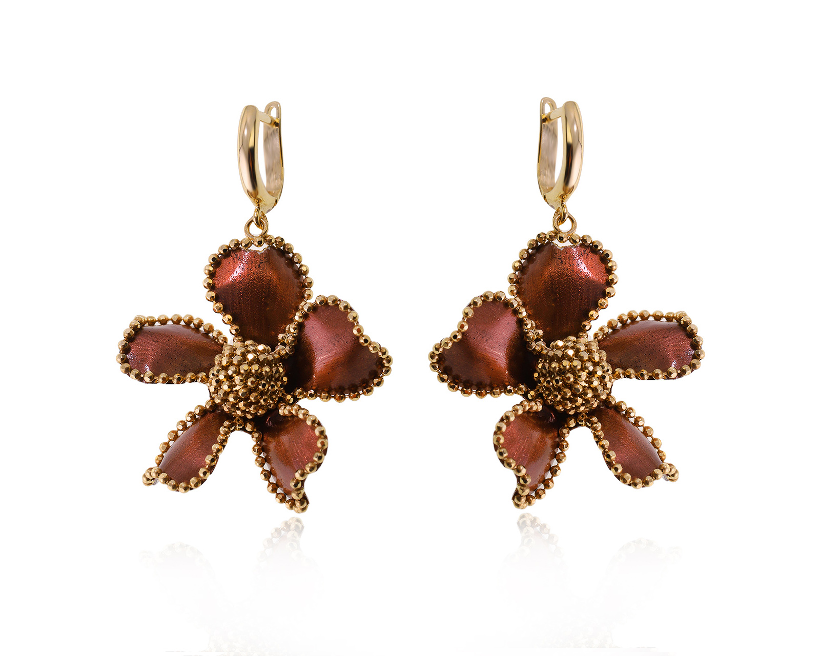 Оригинальные золотые серьги Roberto Bravo Soul Dance 170524/22