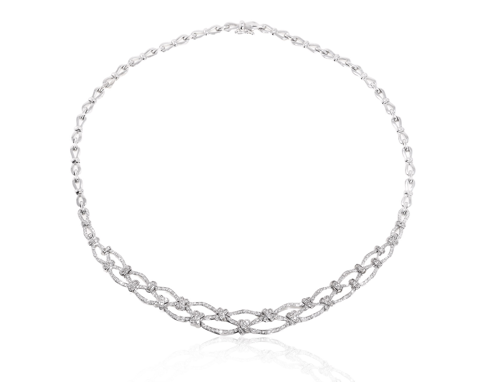 Оригинальное золотое колье с бриллиантами 1.53ct Leo Pizzo