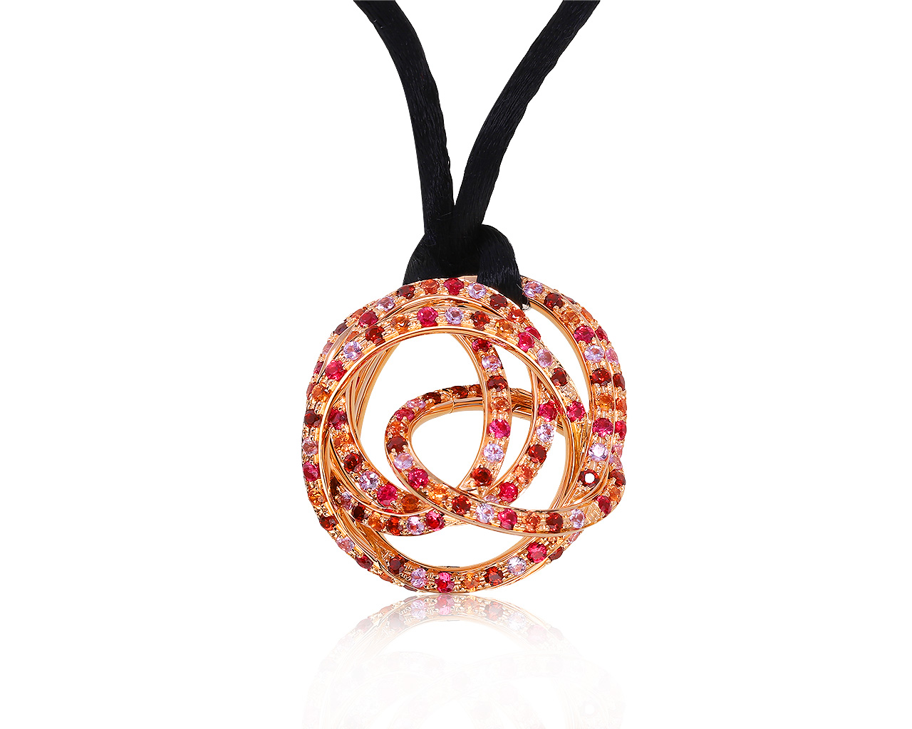 Оригинальный золотой кулон с сапфирами 3.73ct De Grisogono Matasa 240920/КМ05