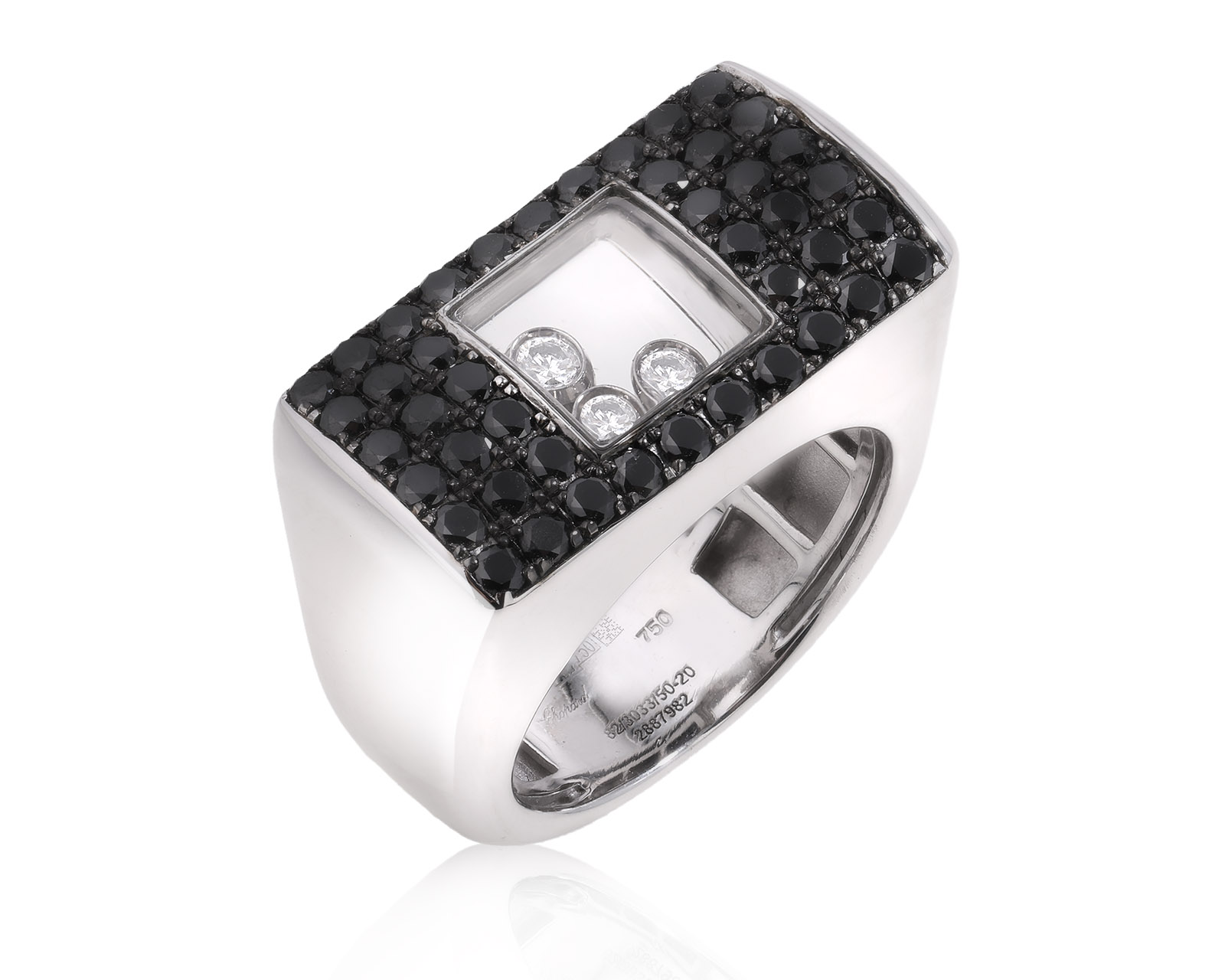 Оригинальное золотое кольцо с бриллиантами 1.07ct Chopard Happy Diamonds 200824/9