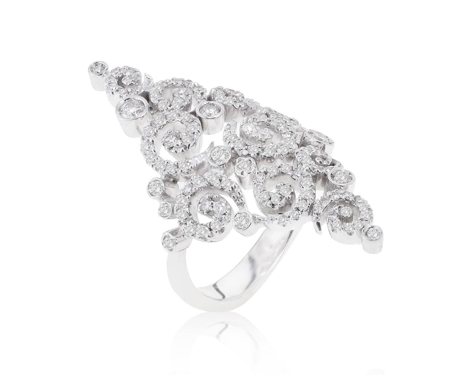 Оригинальное золотое кольцо с бриллиантами 1.10ct Stefan Hafner Astrakhan 291122/3