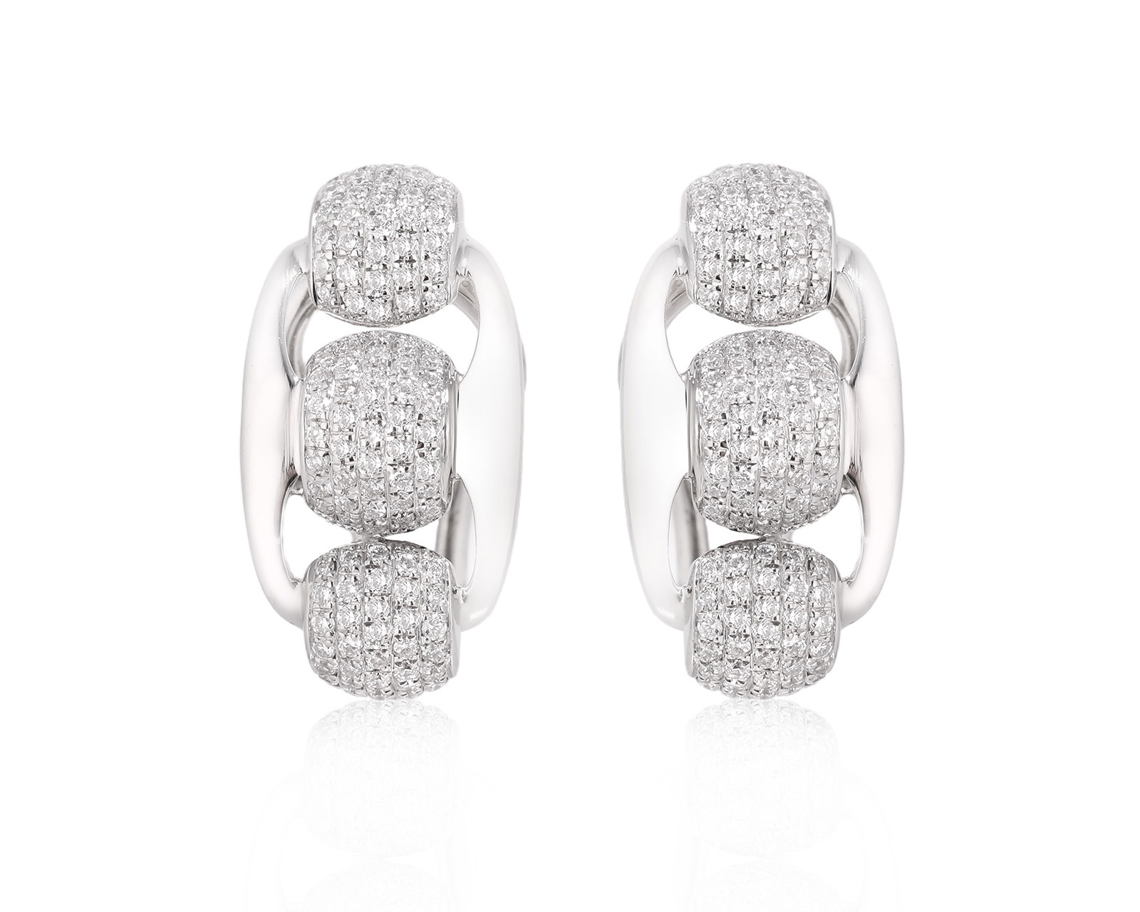 Оригинальные золотые серьги с бриллиантами 0.62ct Diamond Point 221025/13