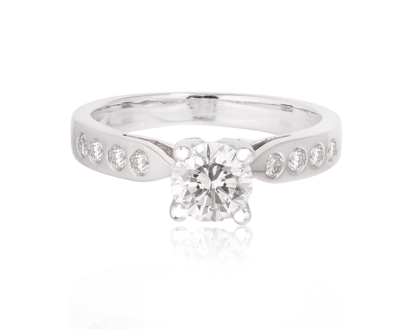 Золотое кольцо с бриллиантами 0.78ct