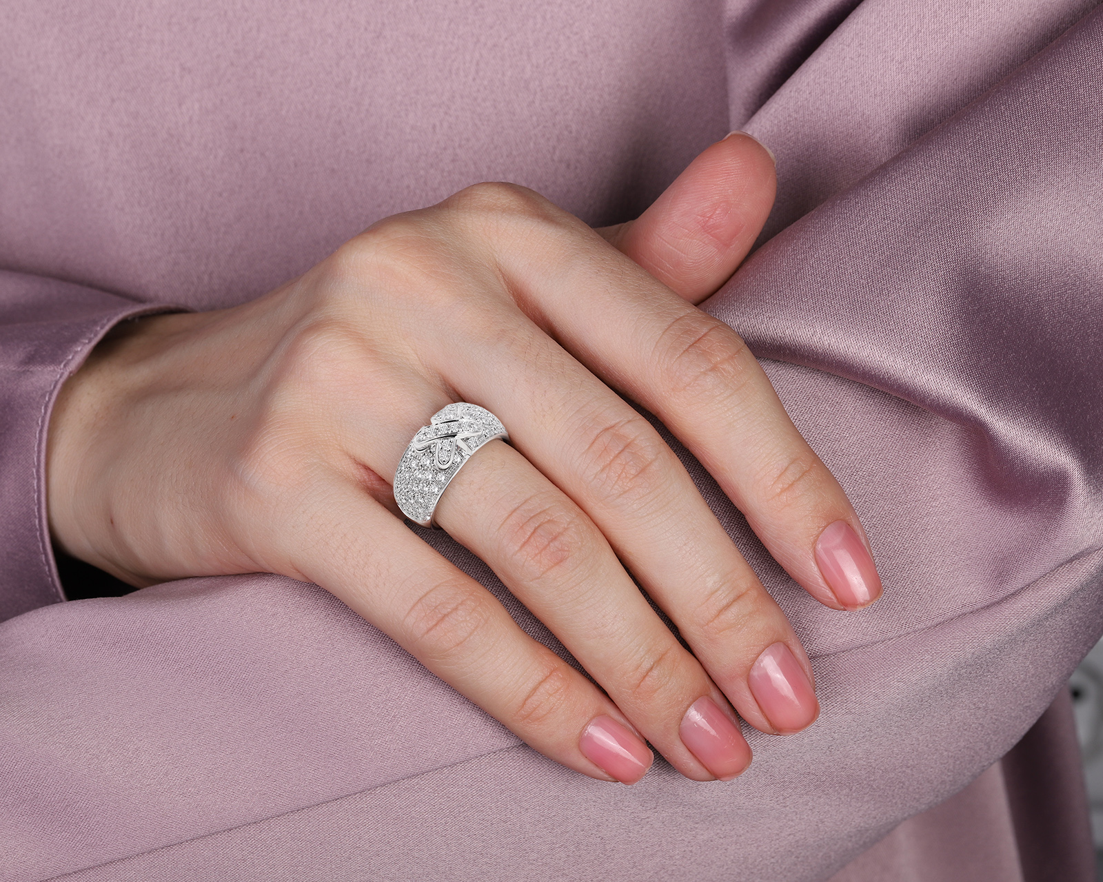 Оригинальное золотое кольцо с бриллиантами 1.60ct Chaumet Liens