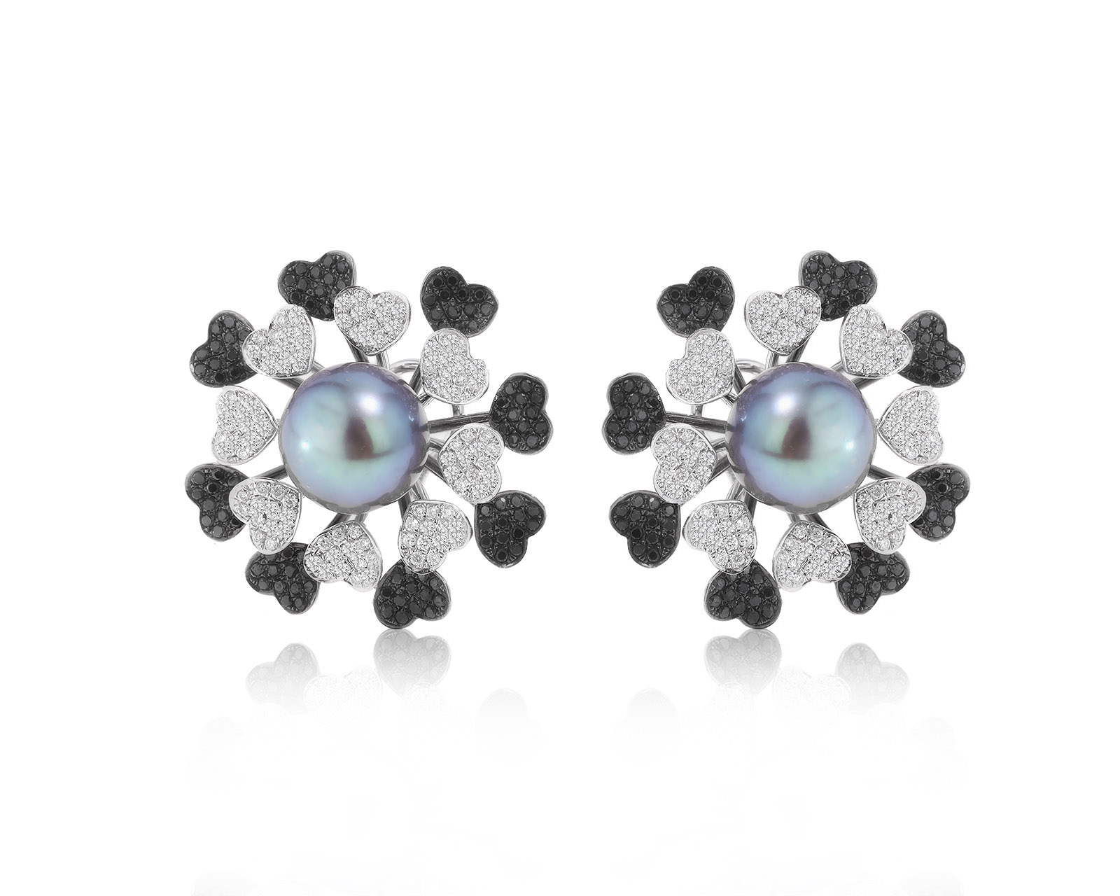 Волшебные золотые серьги с жемчугом 10.60 мм 260922/7