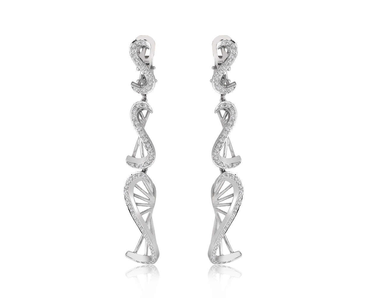 Оригинальные золотые серьги с бриллиантами 0.70ct Imma 310321/12