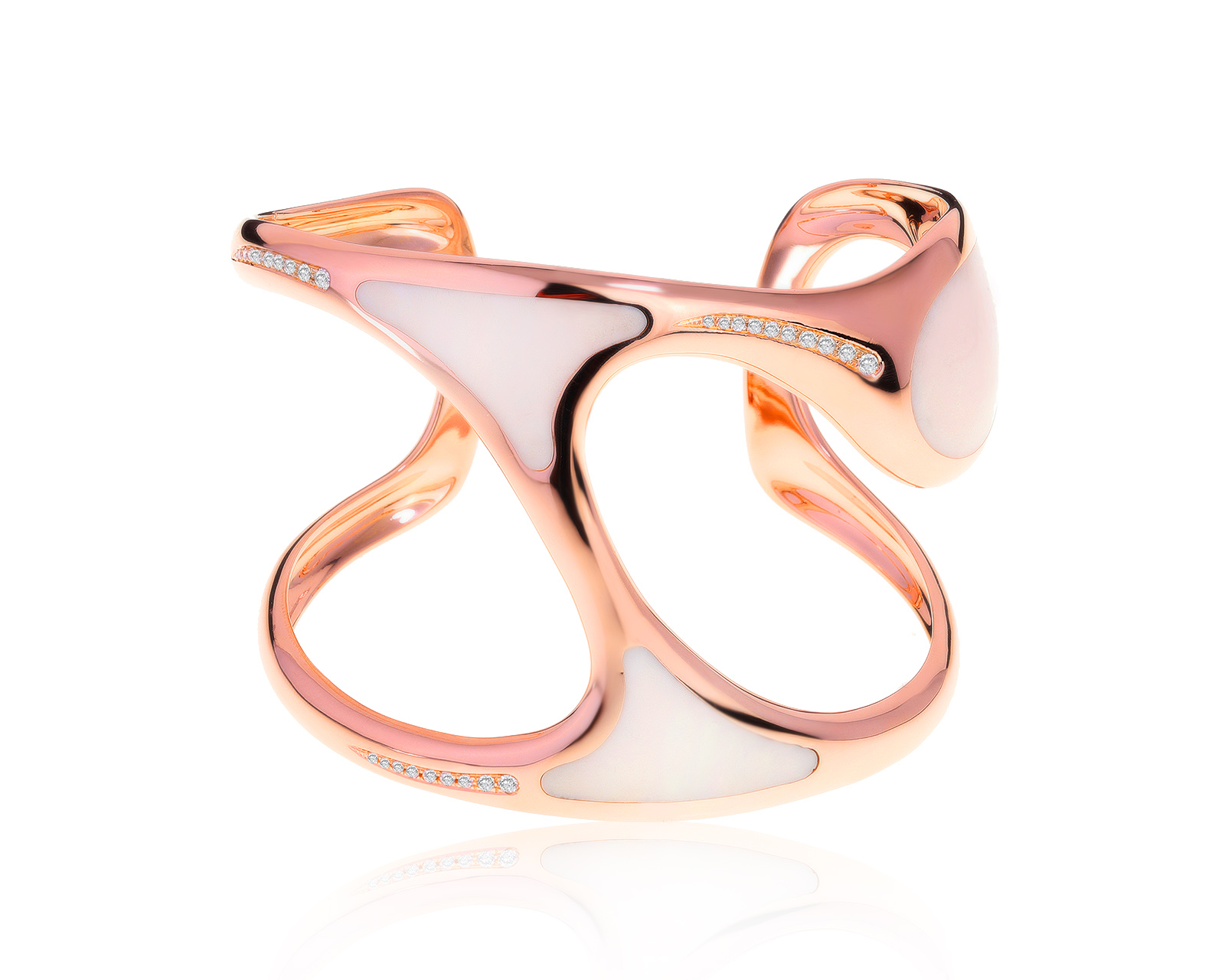 Оригинальный золотой браслет с бриллиантами 0.30ct Gavello Essence 181221/12