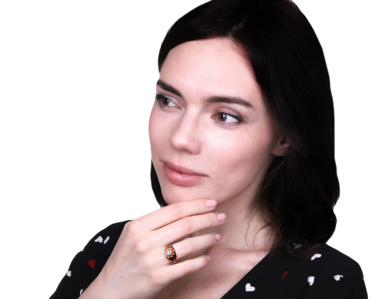 Превосходное золотое кольцо с бриллиантом 0.94ct