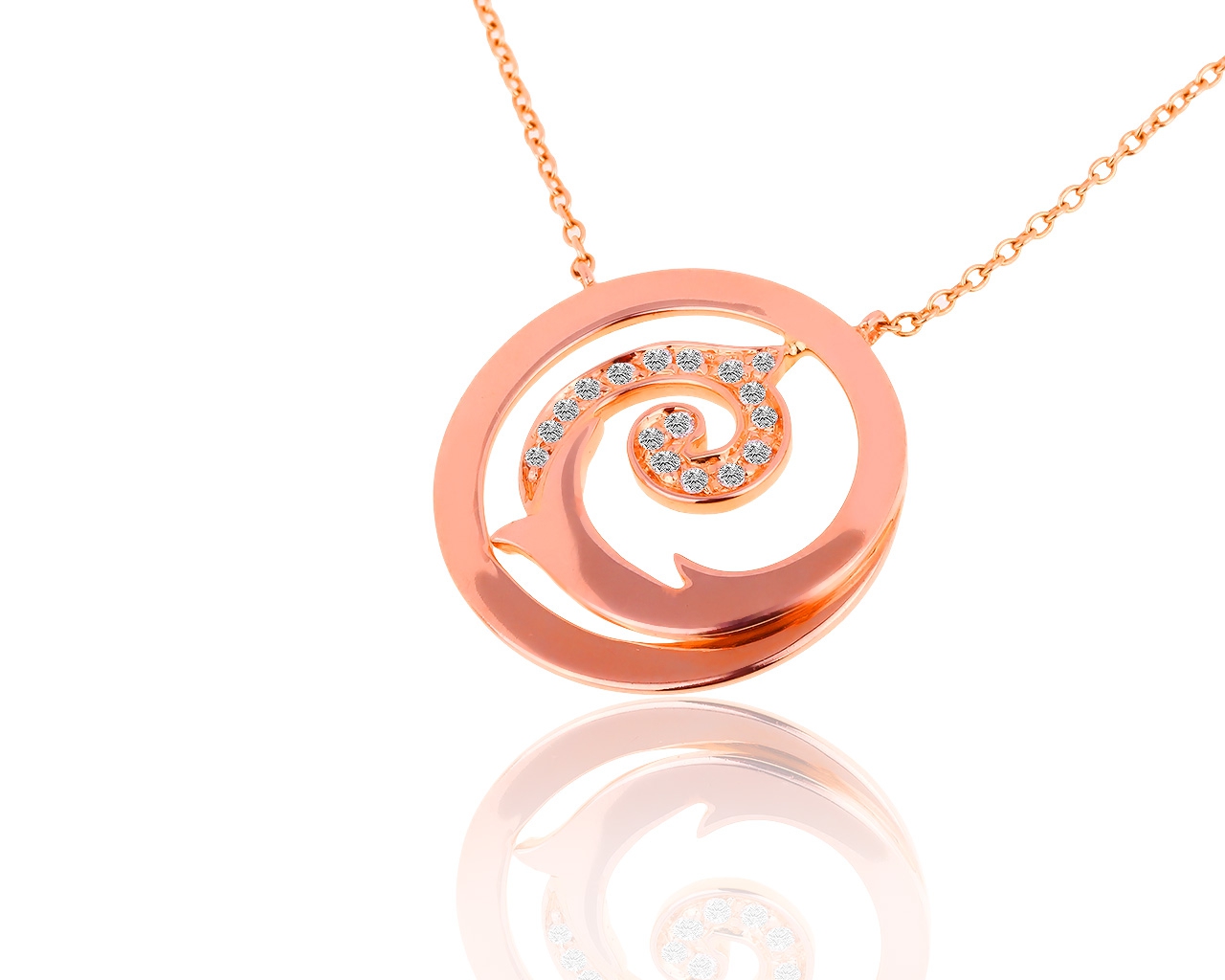 Золотая подвеска с бриллиантами 0.11ct Luca Carati