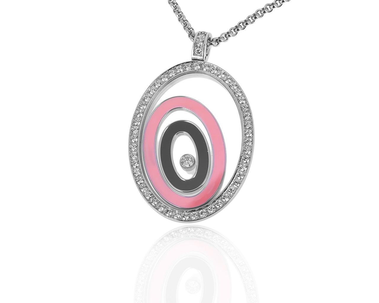 Оригинальный золотой кулон с бриллиантами 0.90ct Chopard 251019/17