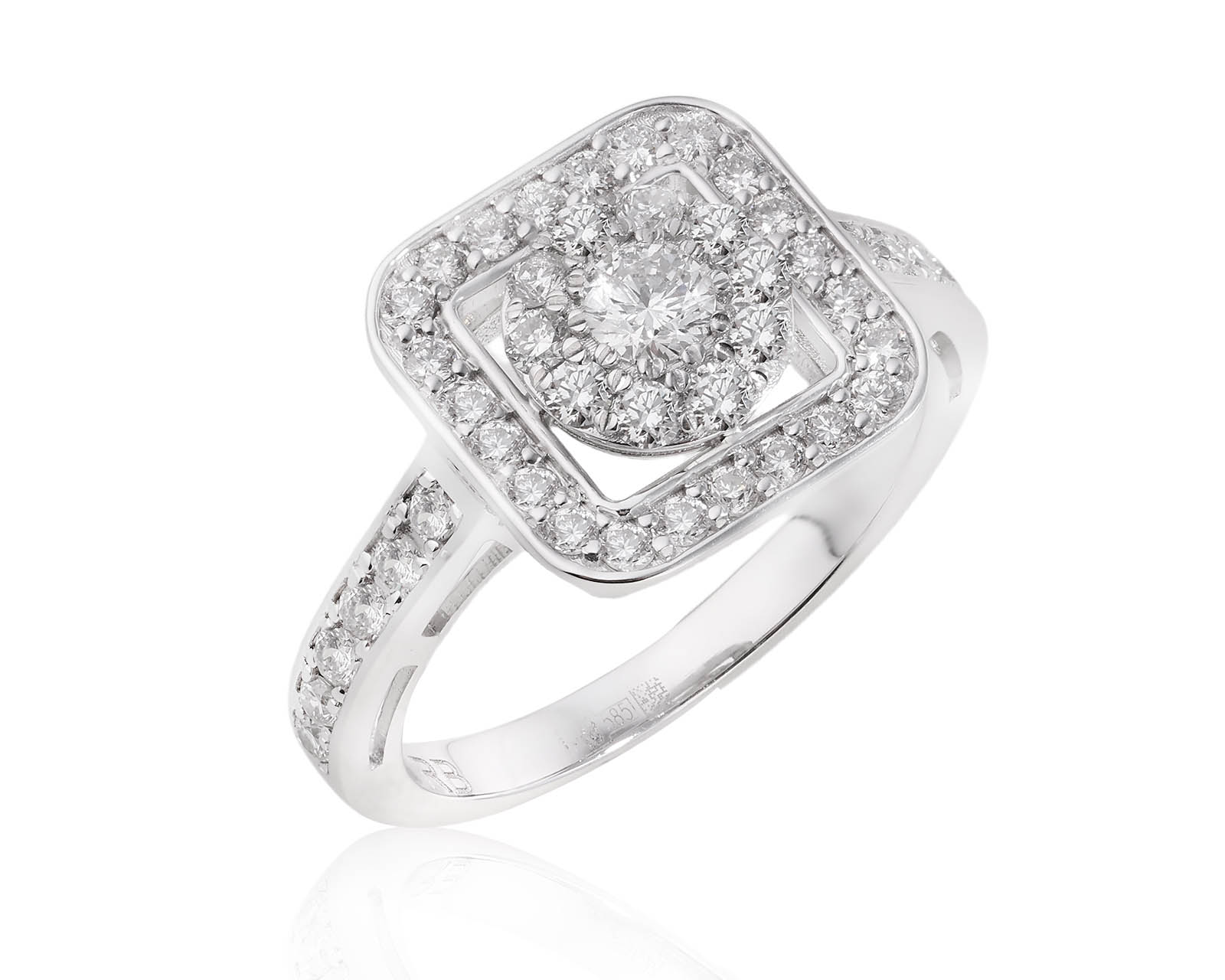 Оригинальное золотое кольцо с бриллиантами 1.00ct Roberto Bravo 190725/11