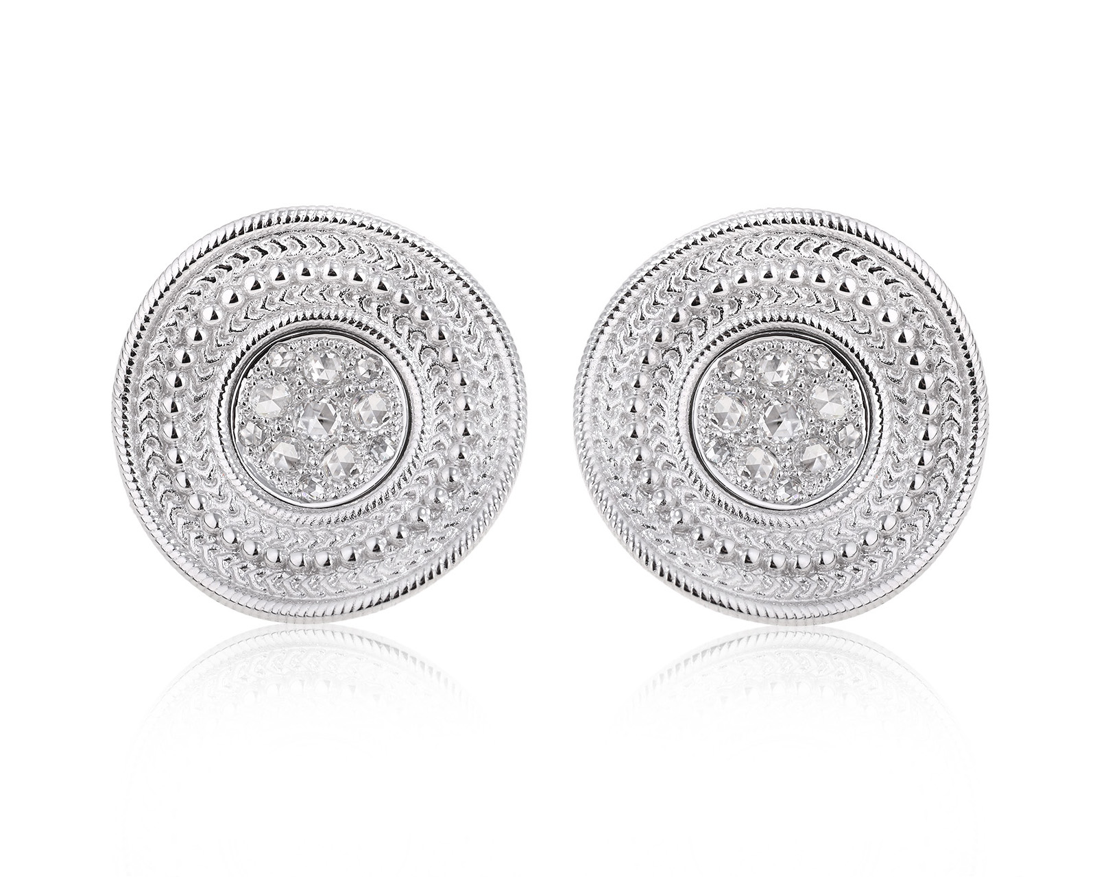 Оригинальные золотые серьги с бриллиантами 1.42ct Carrera y Carrera Ruedo 290325/1