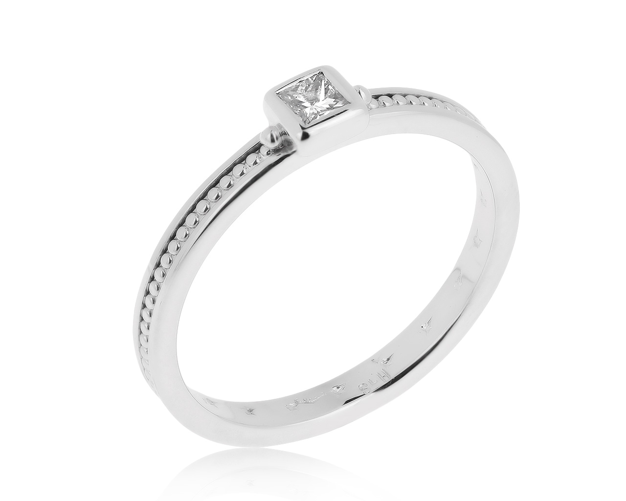 Оригинальное золотое кольцо с бриллиантом 0.12ct H.Stern 240920/3