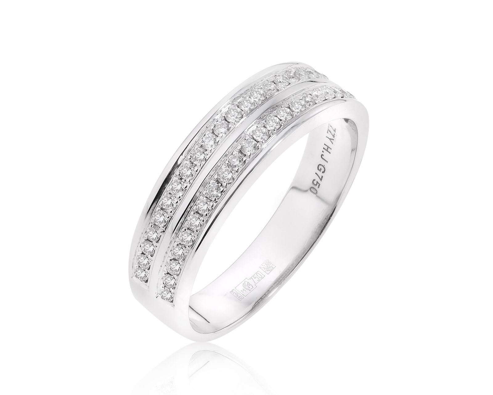 Золотое кольцо с бриллиантами 0.32ct 110924/21