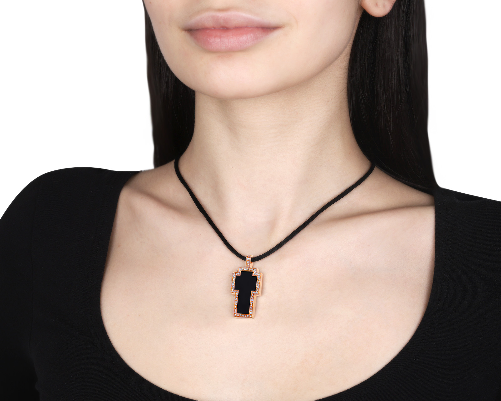 Оригинальный золотой кулон c бриллиантами 0.61ct Gavello