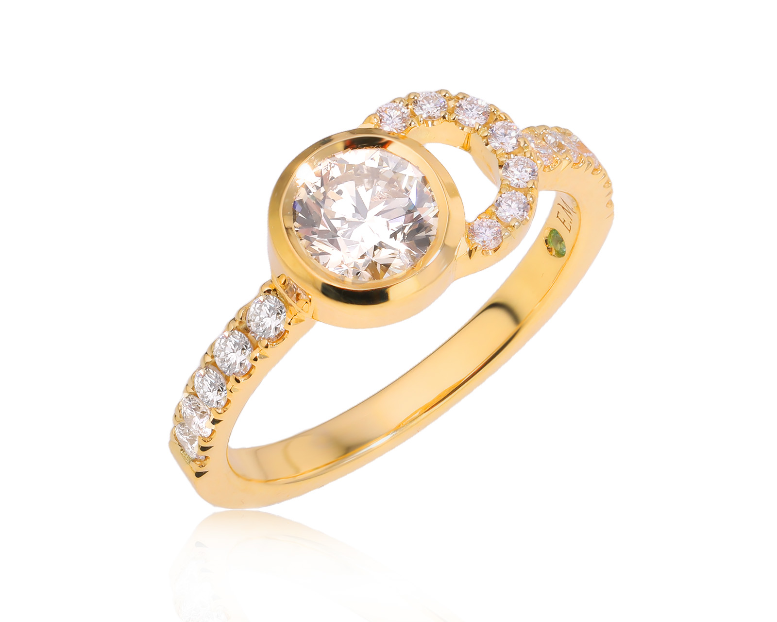 Золотое кольцо с бриллиантами 1.25ct Evgeny Matveev 090725/Б199