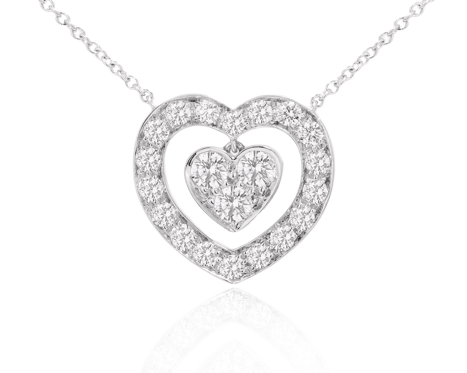 Оригинальное платиновое колье с бриллиантами 0.84ct Tiffany&Co 190725/15