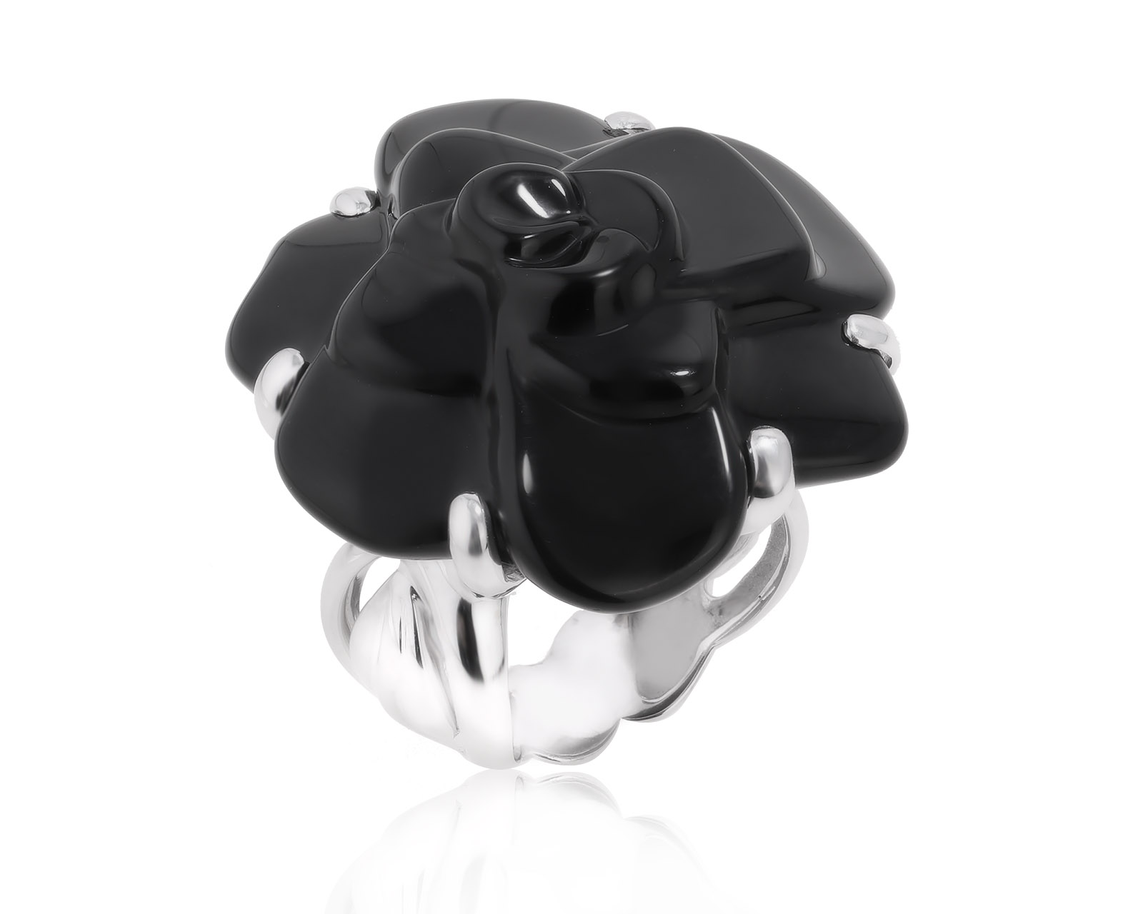 Оригинальное золотое кольцо Chanel Camelia Large 030225/1