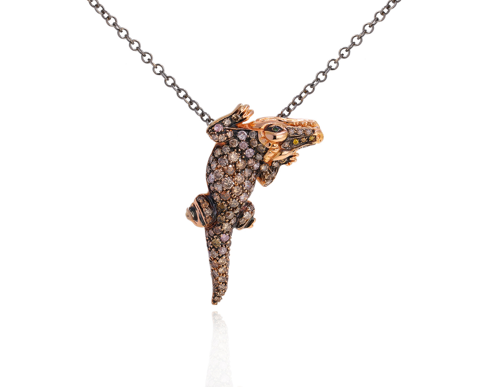 Оригинальный золотой кулон с бриллиантами 2.10ct Paolo Piovan 260825/3