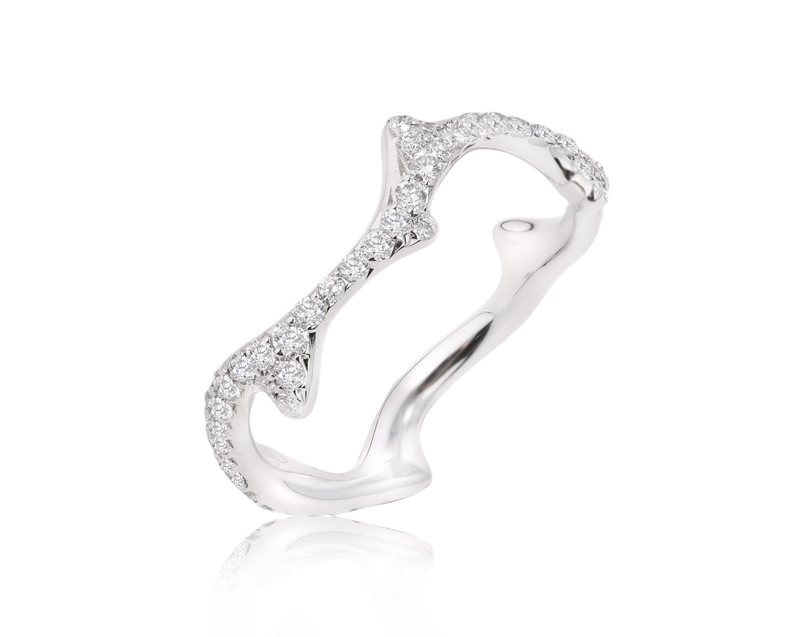 Оригинальное золотое кольцо с бриллиантами 0.58ct Dior Bois de Rose