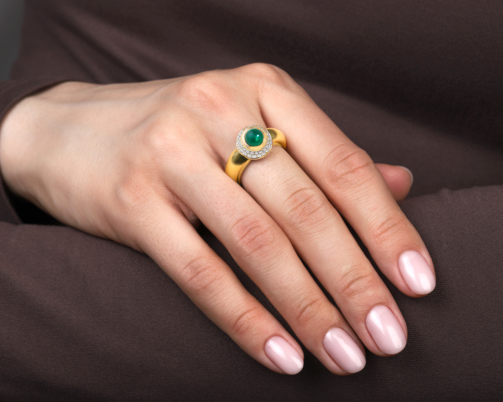 Оригинальное золотое кольцо c бриллиантами 0.62ct Chopard