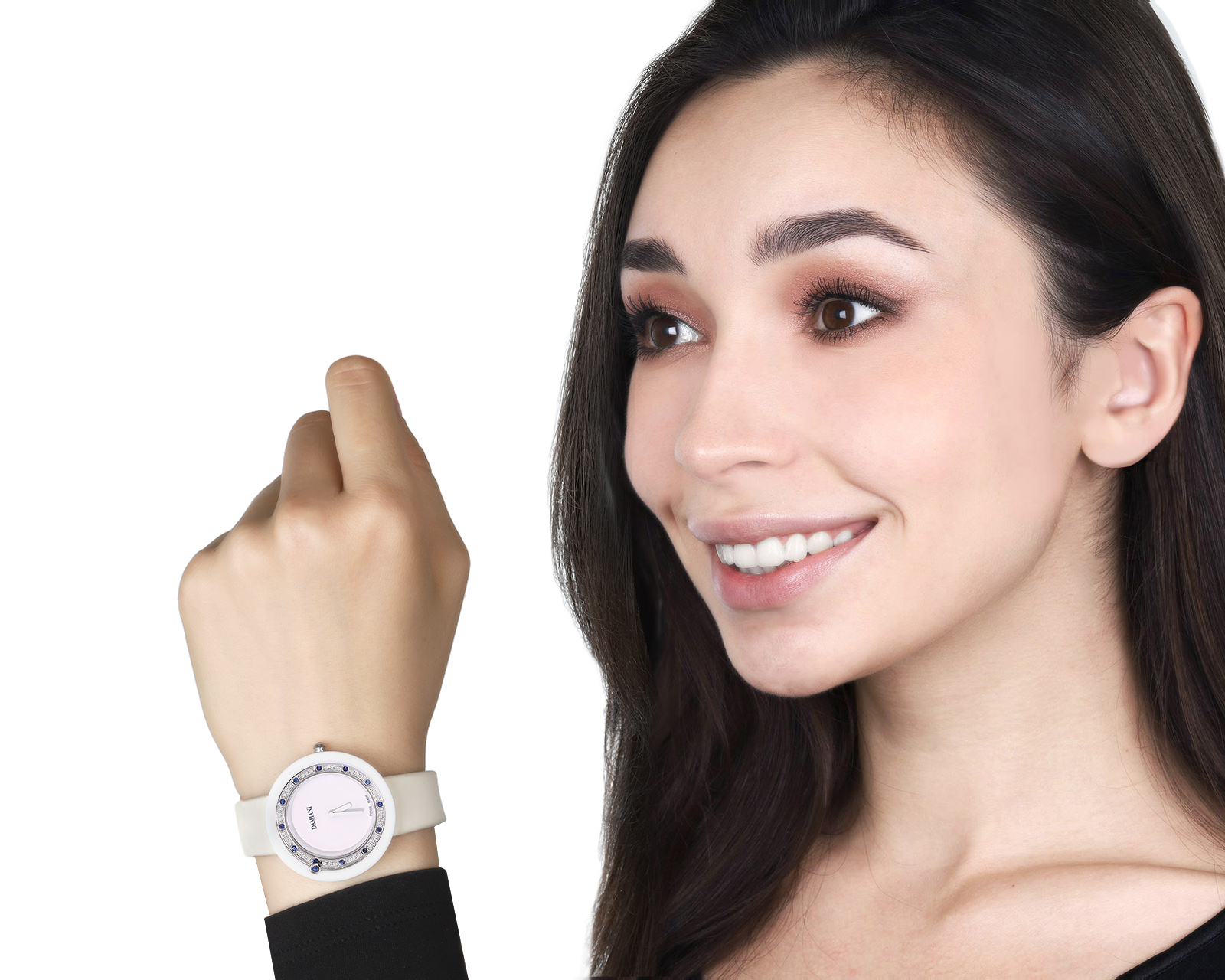 Оригинальные золотые часы с сапфирами 0.32ct Damiani Belle Epoque