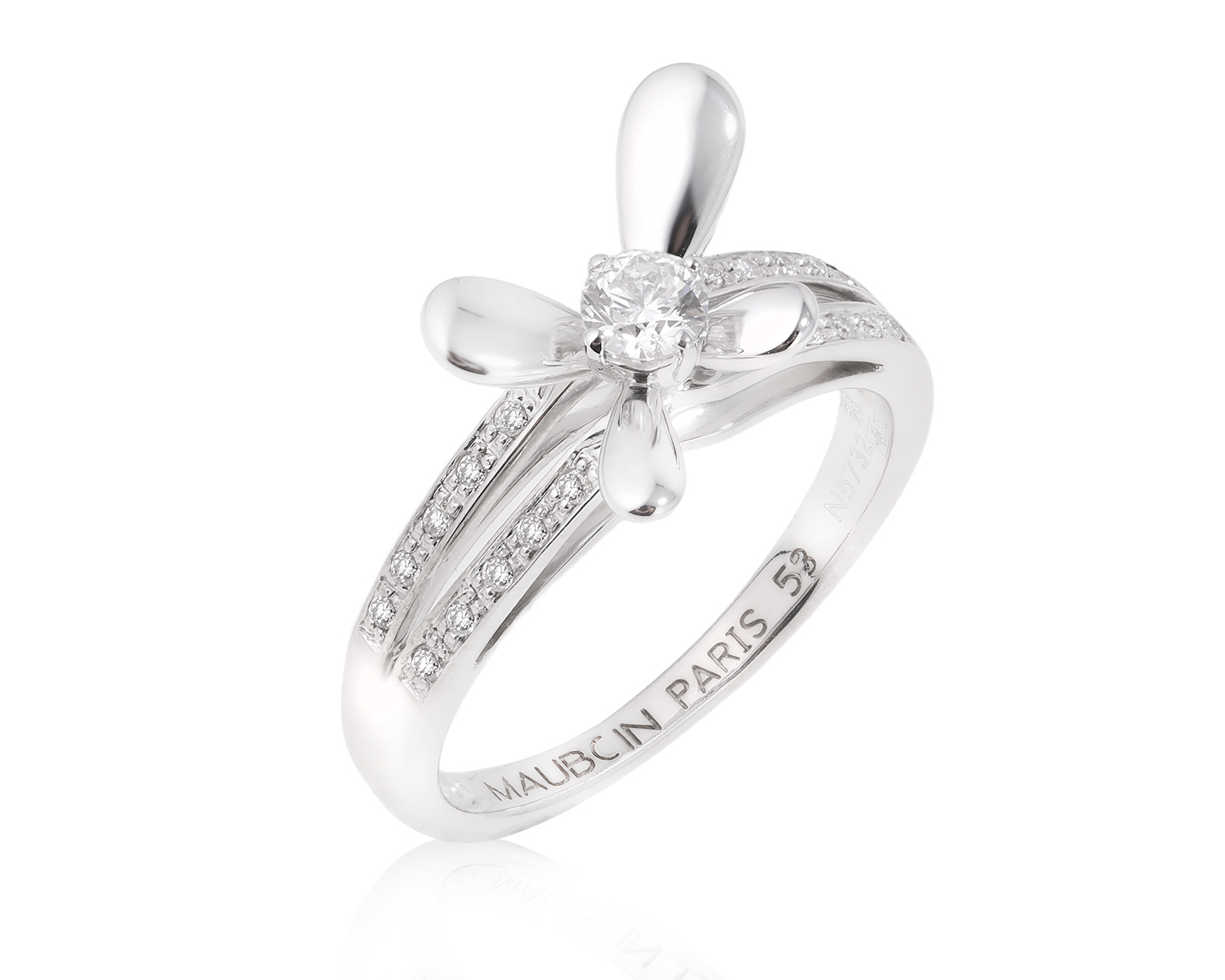 Оригинальное золотое кольцо Mauboussin I love You 290525/2