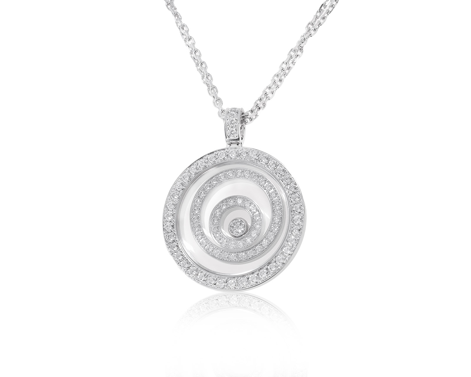 Оригинальный золотой кулон с бриллиантами 1.20ct Chopard Happy Spirit 030822/5