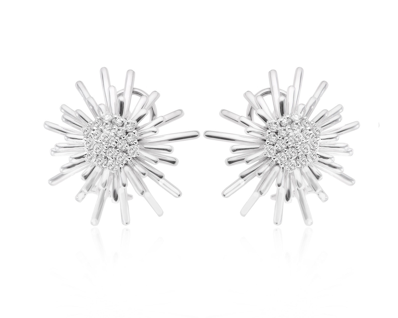 Золотые серьги с бриллиантами 1.06ct 220225/10