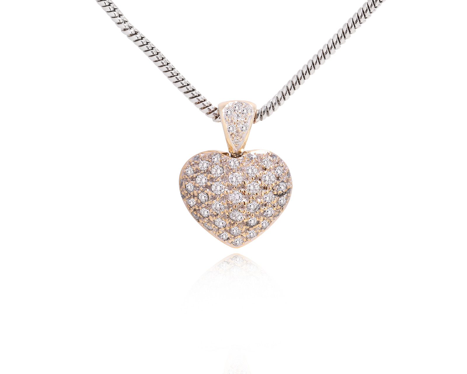 Золотой кулон с бриллиантами 0.62ct