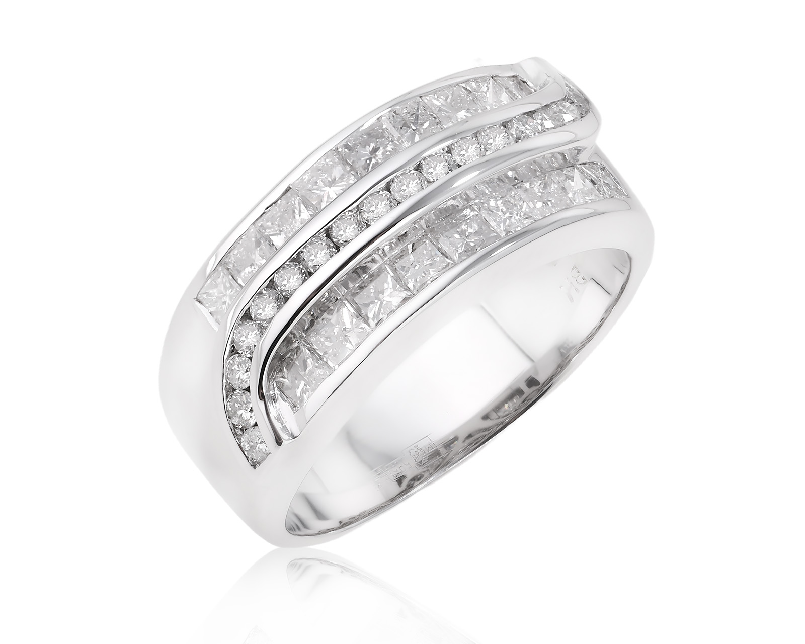 Золотое кольцо с бриллиантами 1.36ct 240325/2