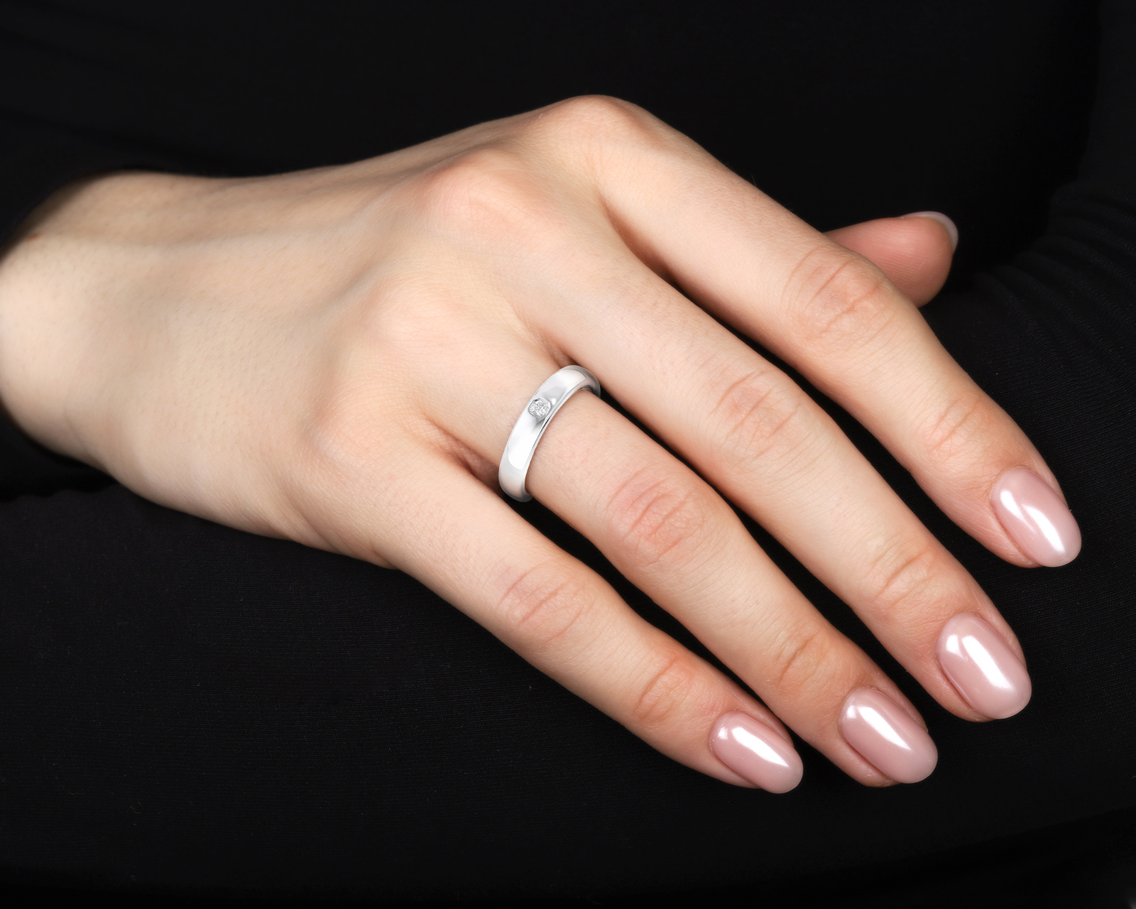 Оригинальное платиновое кольцо Tiffany&Co lucida