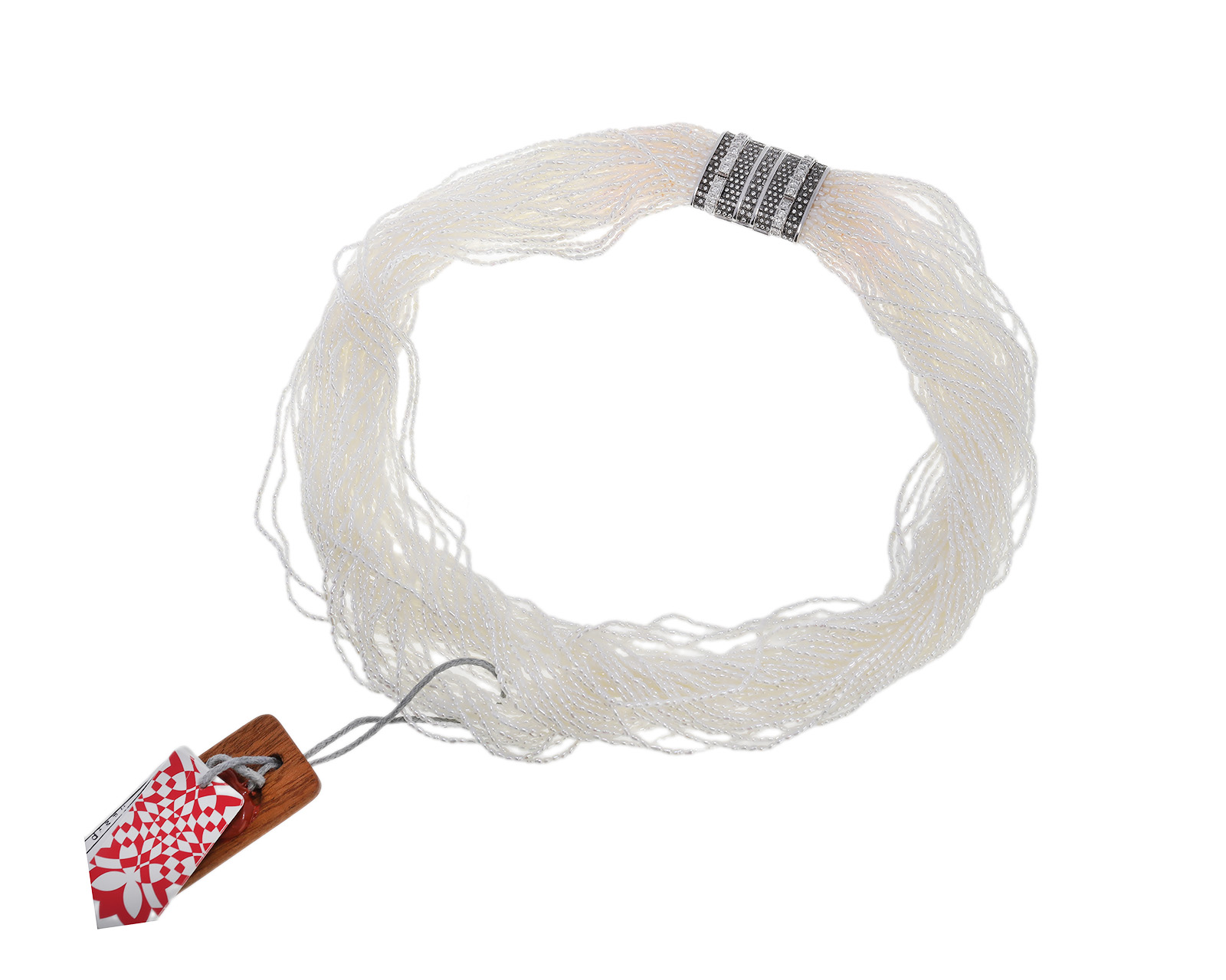 Оригинальное золотое ожерелье с бриллиантами 1.11ct Moiseikin 121123/5