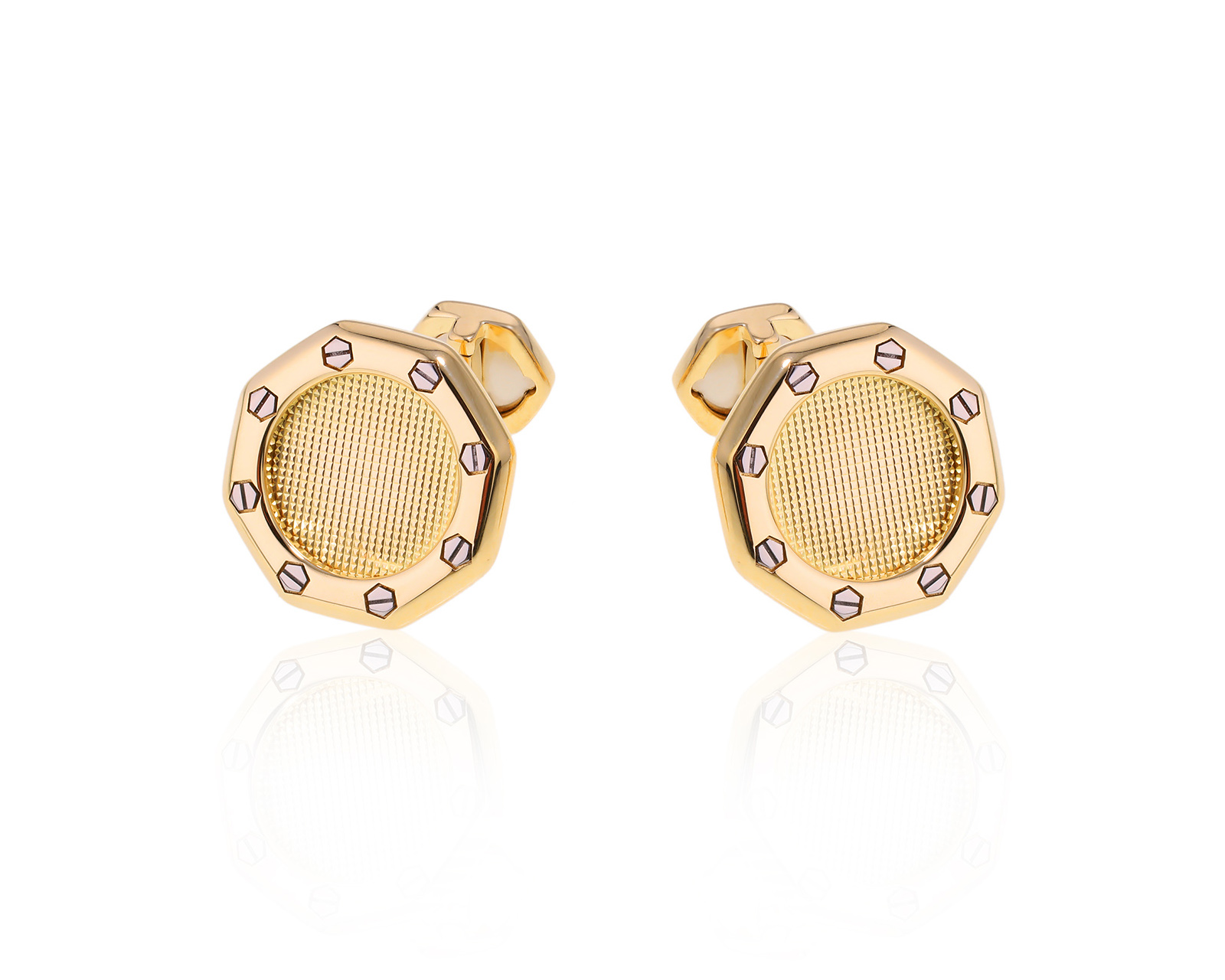 Оригинальные золотые запонки Audemars Piguet Royal Oak 100624/10