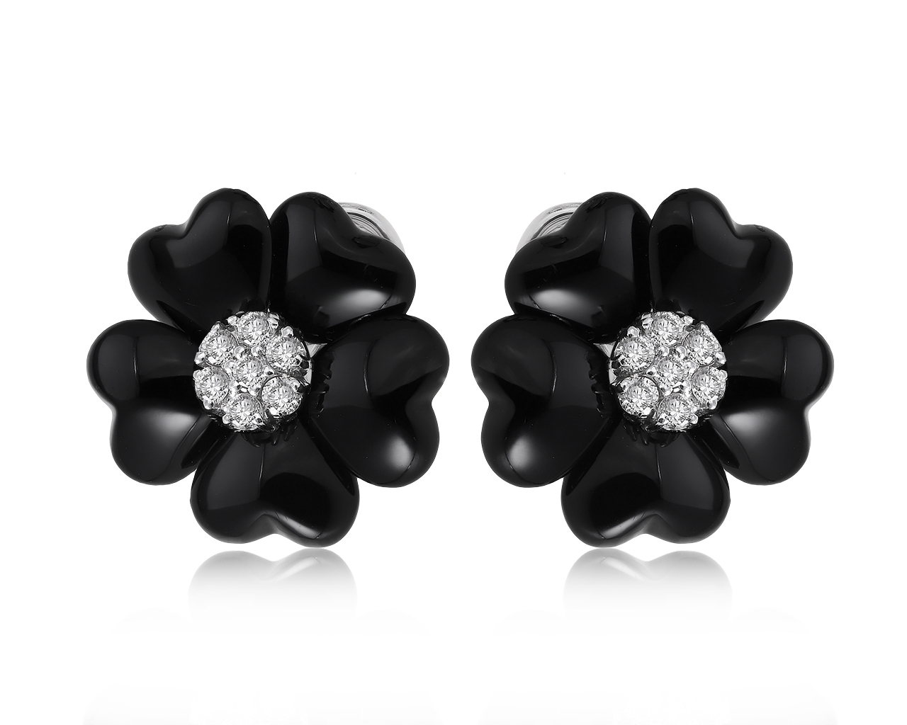 Стильные золотые серьги с бриллиантами 0.50ct 251120/8