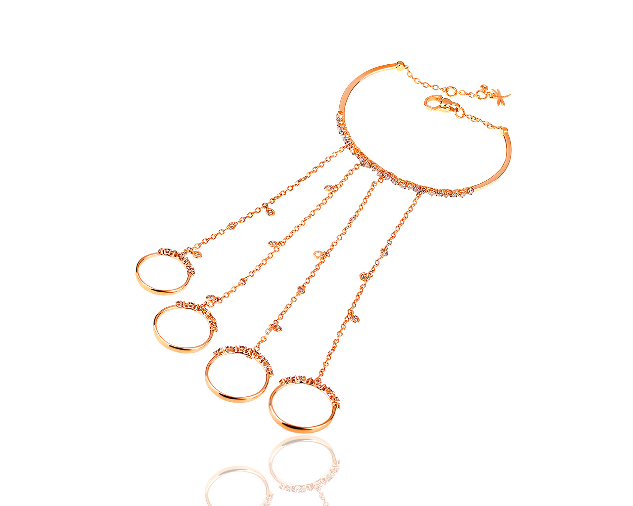 Оригинальный золотой слейв браслет Casato Miss Chi 050419/2