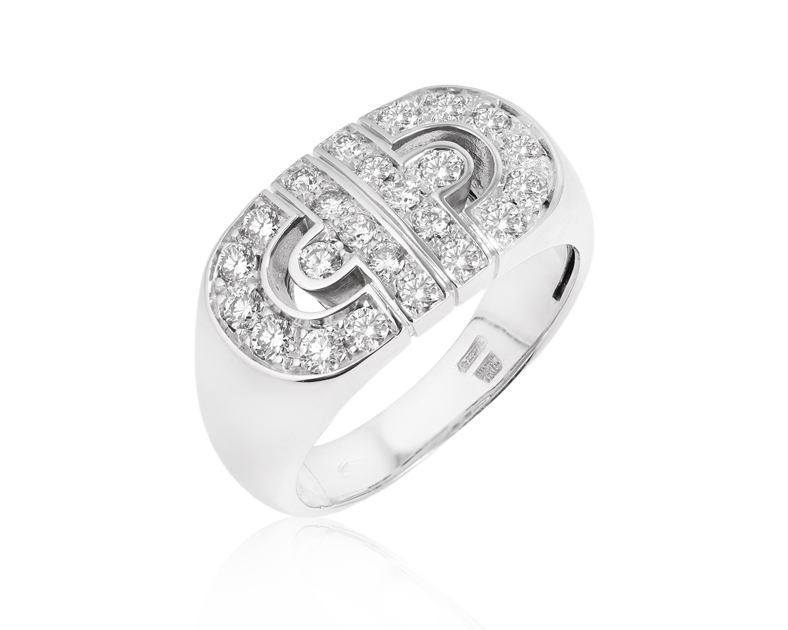 Оригинальное золотое кольцо с бриллиантами 0.63ct Bvlgari Parentesi 280525/6