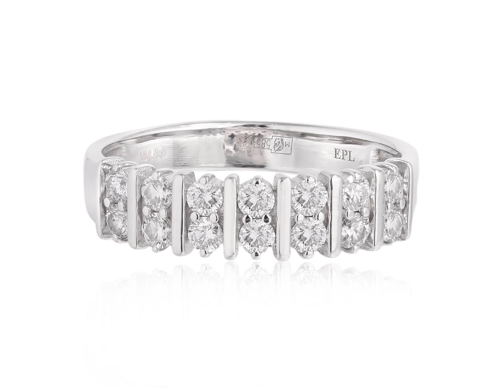 Оригинальное золотое кольцо с бриллиантами 0.56ct ЭПЛ Якутские бриллианты 170225/4