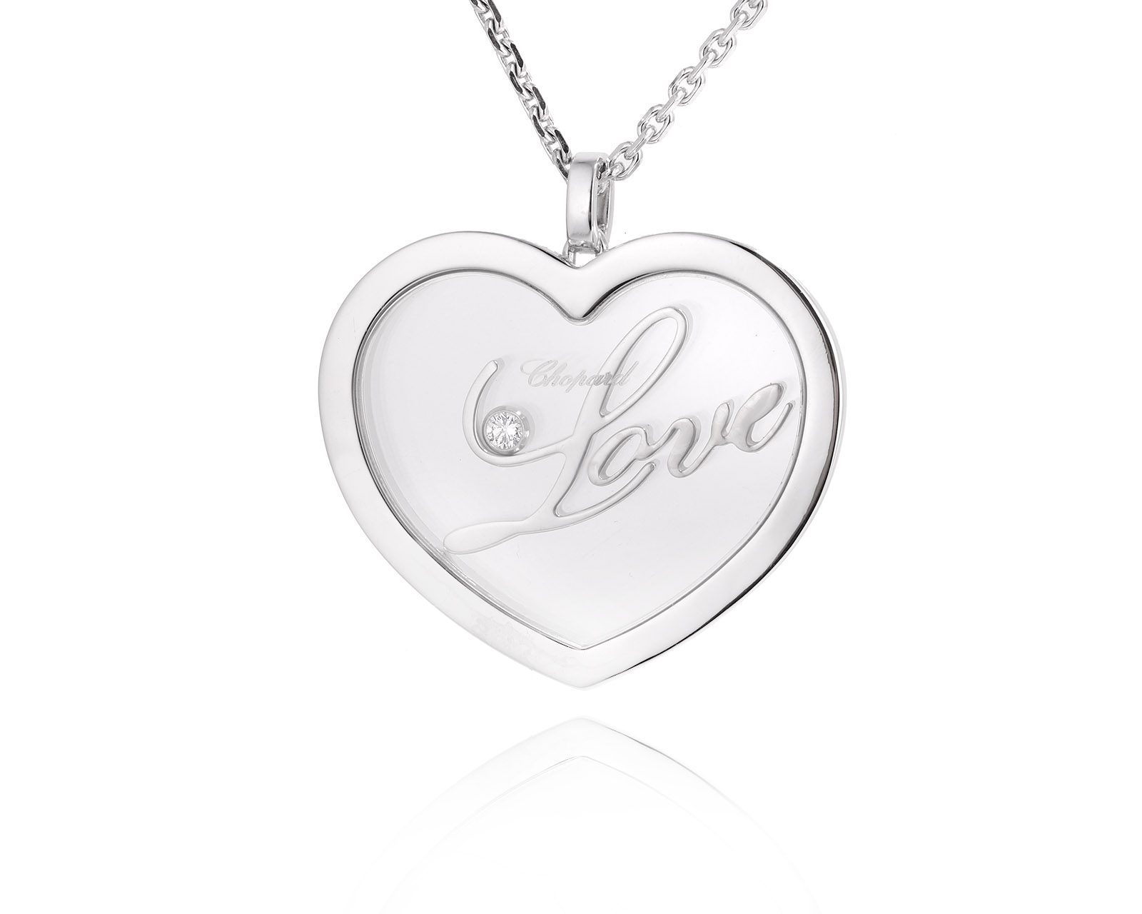 Оригинальный золотой кулон Chopard Happy Hearts 201024/6