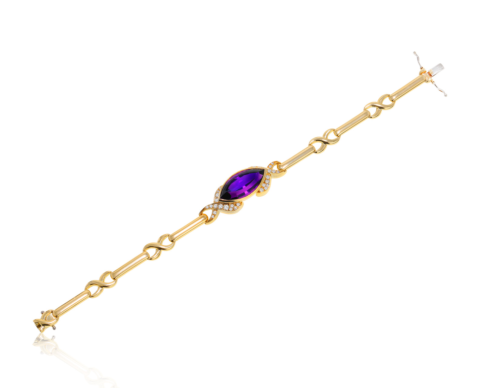 Оригинальный золотой браслет с аметистом 23.20ct H.Stern 080224/8