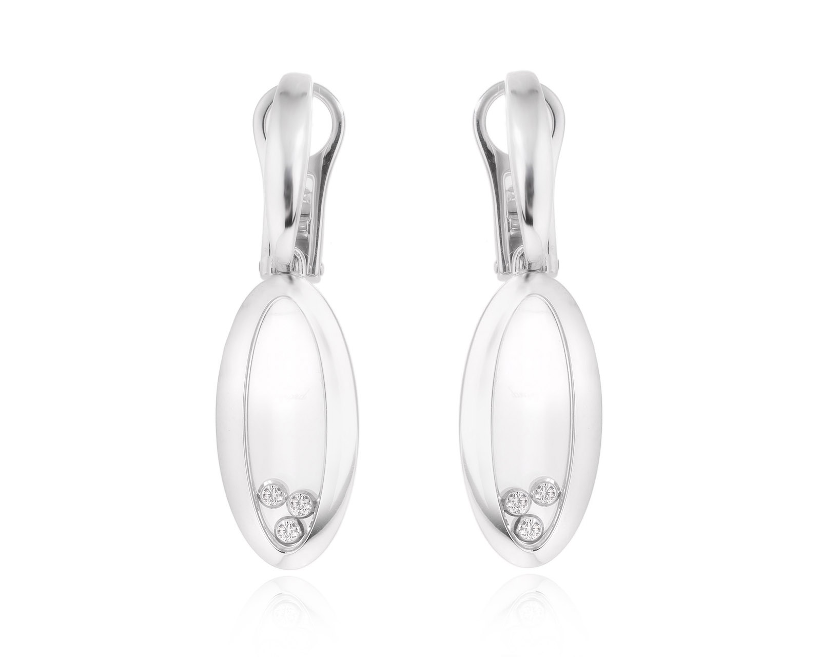 Оригинальные золотые серьги с бриллиантами 0.34ct Chopard Happy Diamonds 301224/1