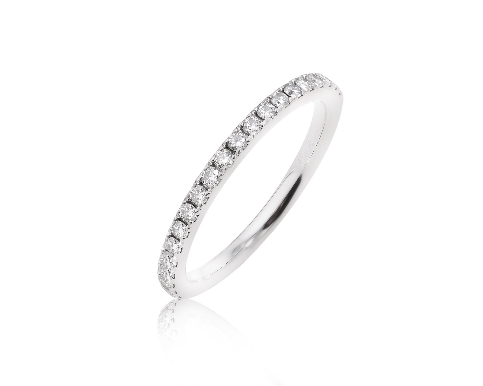 Оригинальное платиновое кольцо с бриллиантами 0.23ct De Beers