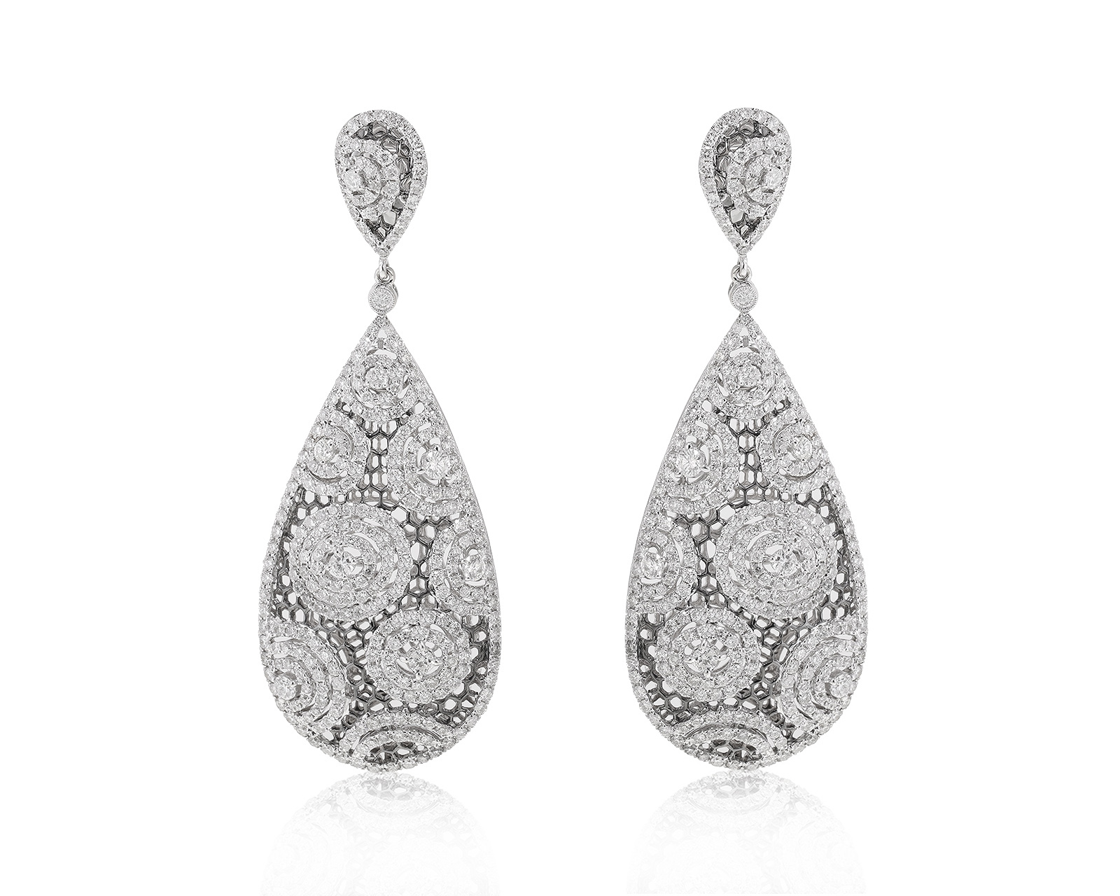 Шикарные золотые серьги с бриллиантами 5.65ct 280423/4