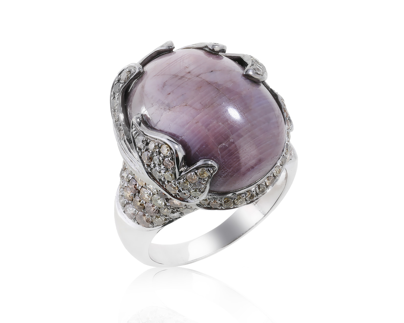 Превосходное золотое кольцо с сапфиром 24.73ct