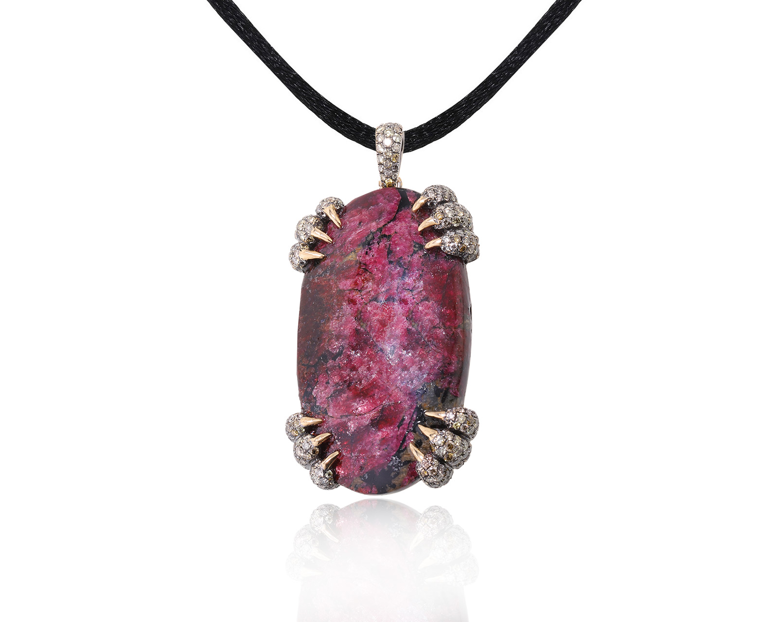 Завораживающий золотой кулон с эвдиалитом 51.56ct 120423/5