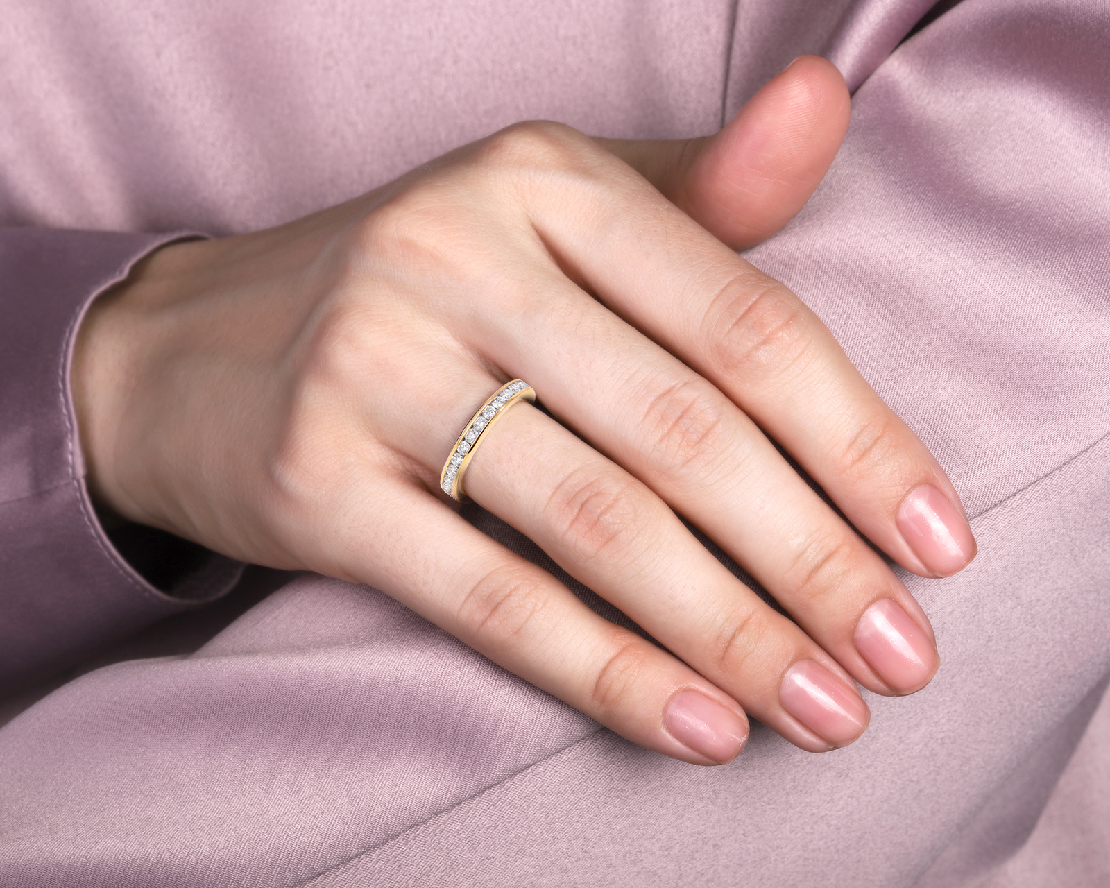 Оригинальное золотое кольцо с бриллиантами 1.00ct Tiffany&Co Setting