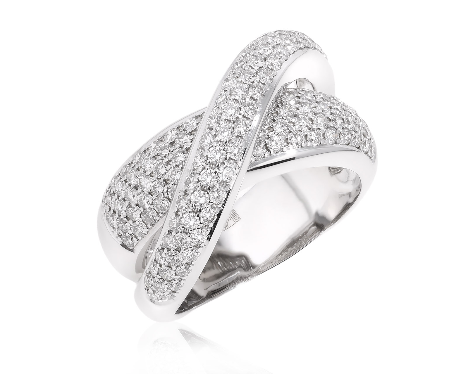 Оригинальное золотое кольцо с бриллиантами 1.64ct Casa Gi