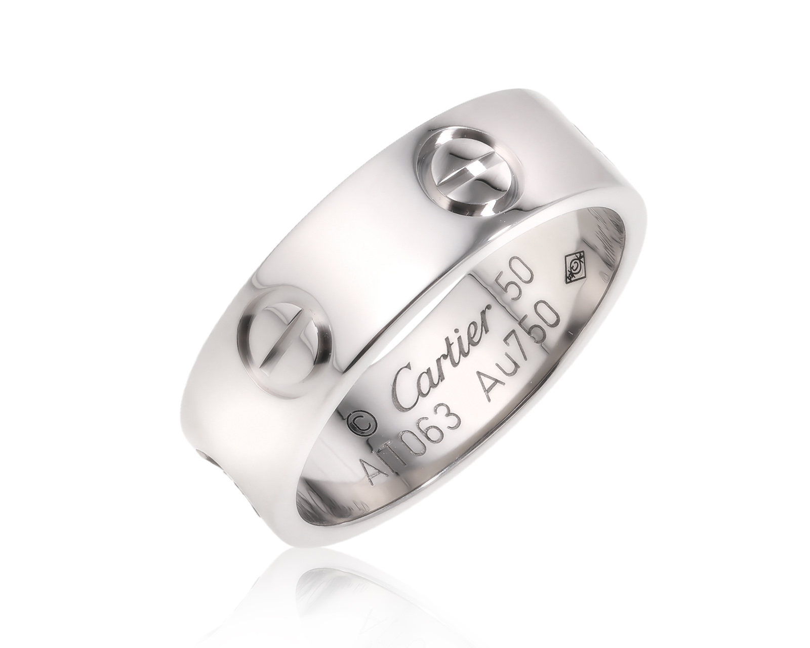 Оригинальное золотое кольцо Cartier Love Classic